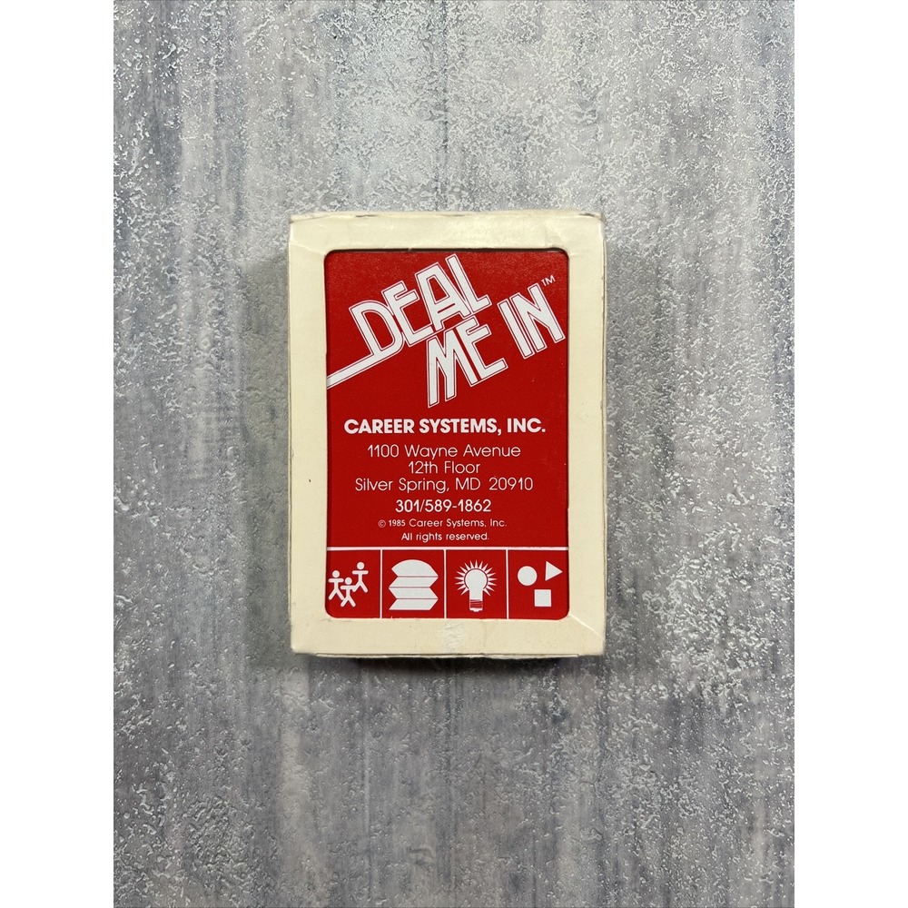 Deal Me In Career Systems Inc Career Path Card Game Playing Cards Set 1985